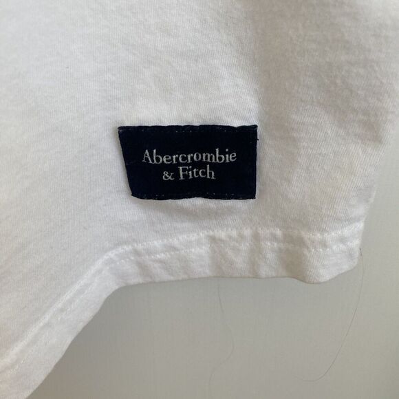 Abercrombie & Fitch Soft A&F Tee Men's Plain White XL - Picture 4 of 5